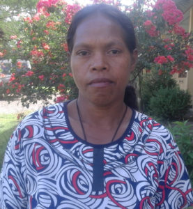 “I am happy because I can learn how to read, write, sing a song, number counting, art and craft and after the training I go home and teach those lessons to my children at home”. Quimar Soares